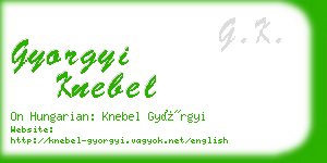 gyorgyi knebel business card